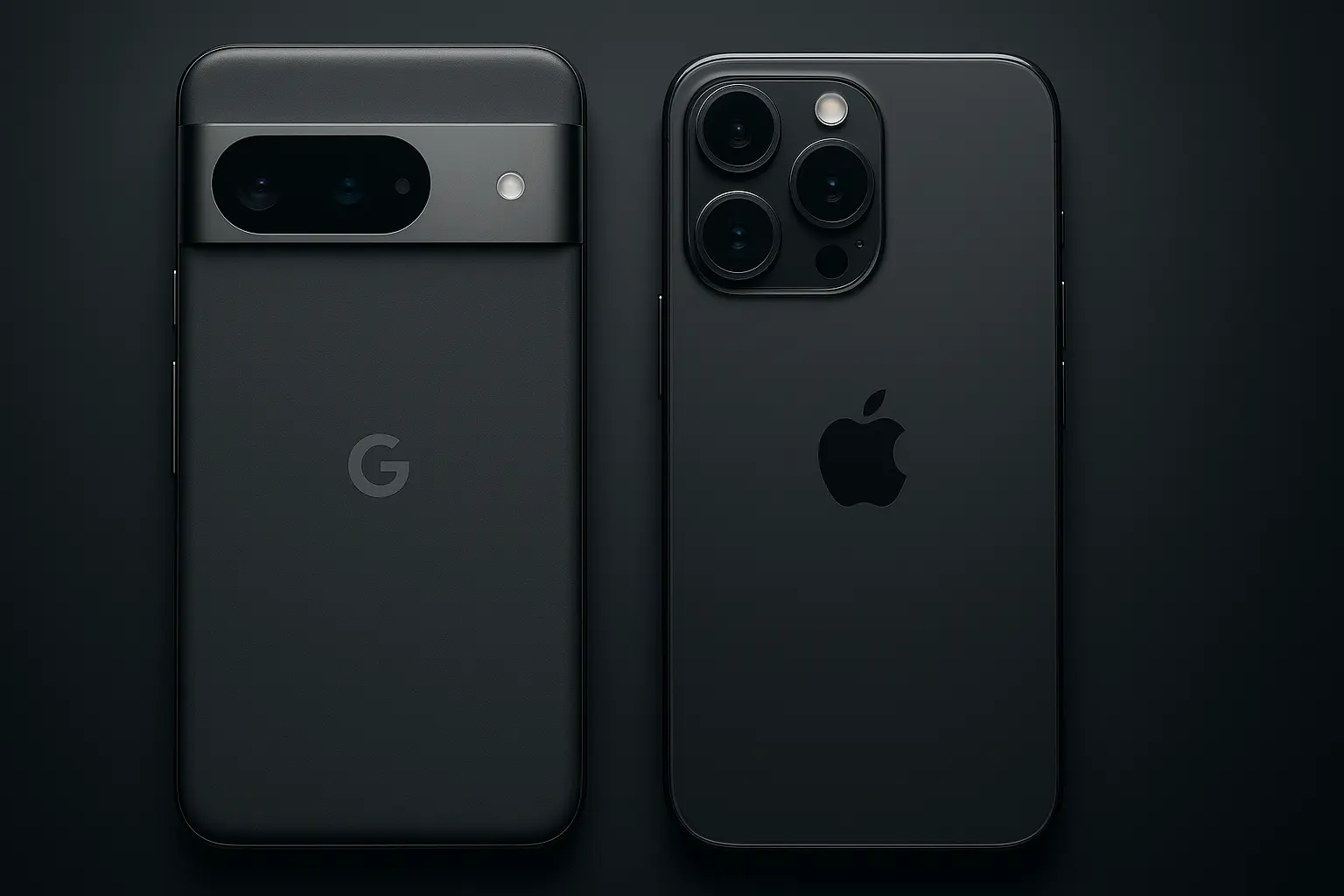 Pixel 10 Pro vs iPhone back design comparison in detail